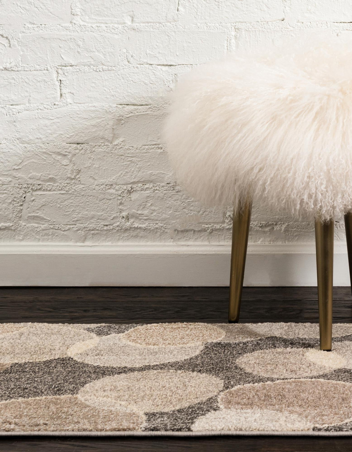 Chromatic Oasis Collection Area Rug -  Zephyr Runner Gray  lifestyle 85
