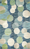 Chromatic Oasis Collection Area Rug -  Zephyr Rectangular Navy Blue  lifestyle 23