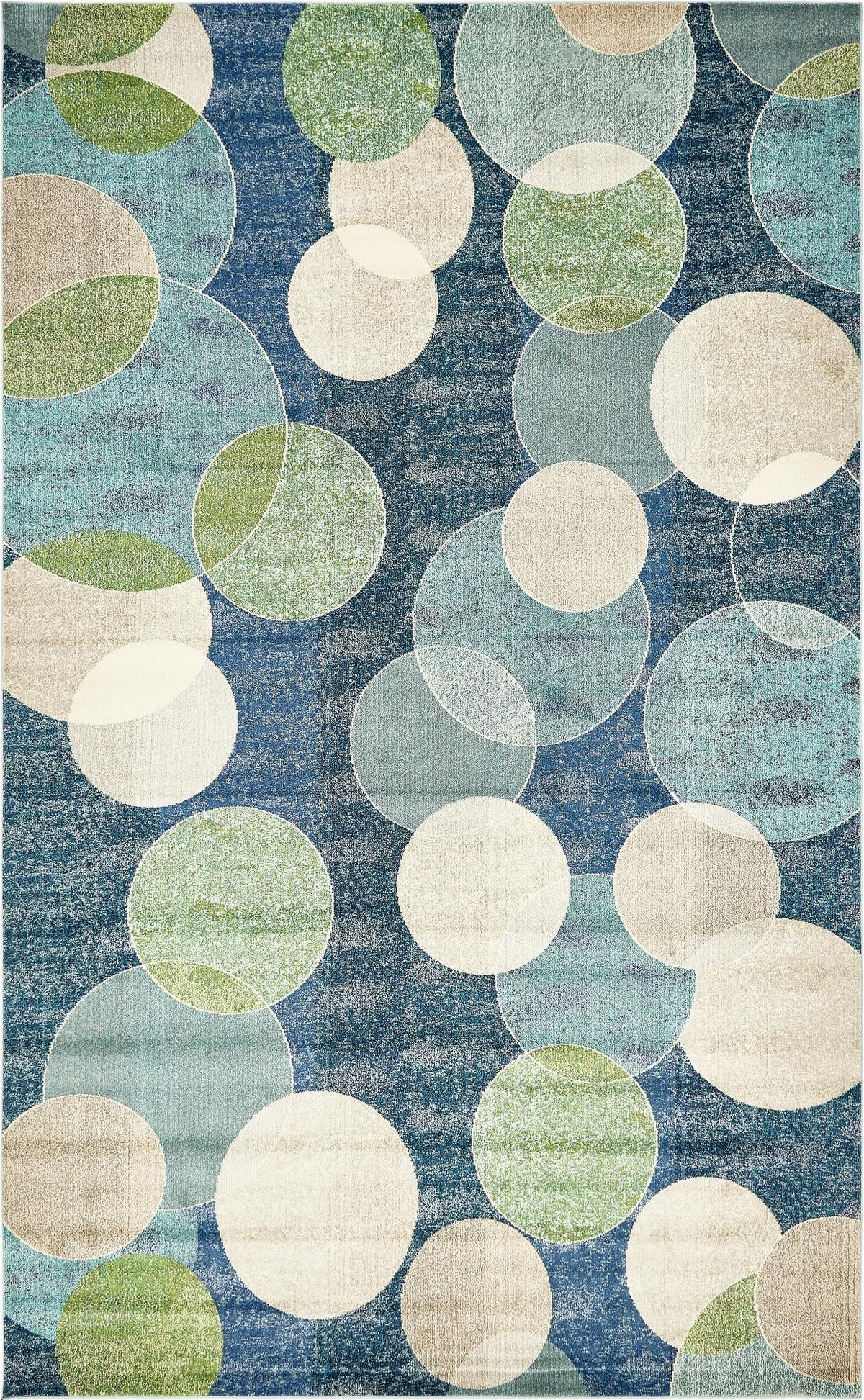 Chromatic Oasis Collection Area Rug -  Zephyr Rectangular Navy Blue  lifestyle 23