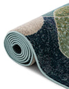 Chromatic Oasis Collection Area Rug -  Zephyr Rectangular Navy Blue  lifestyle 44