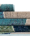 Chromatic Oasis Collection Area Rug -  Zephyr Rectangular Navy Blue  lifestyle 46