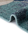 Chromatic Oasis Collection Area Rug -  Zephyr Rectangle Navy Blue  lifestyle 30
