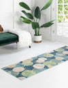 Chromatic Oasis Collection Area Rug -  Zephyr Runner Navy Blue  lifestyle 32