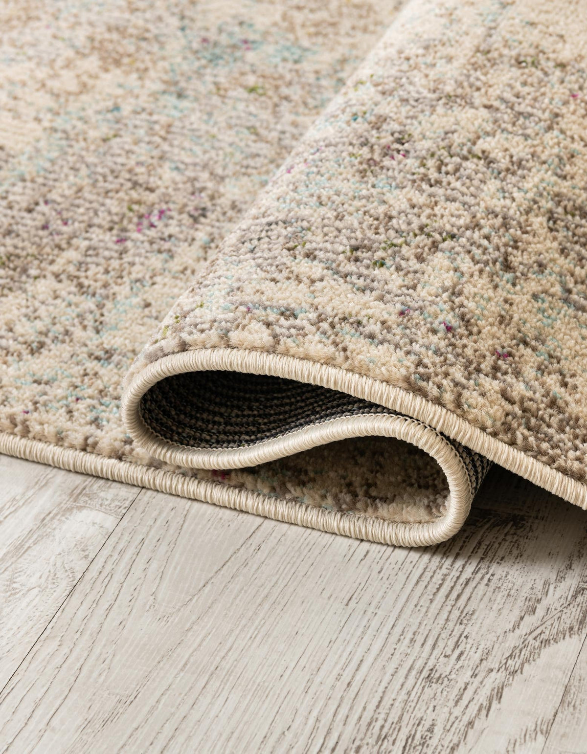 Chromatic Oasis Collection Area Rug -  Azure Rectangle Beige  lifestyle 5