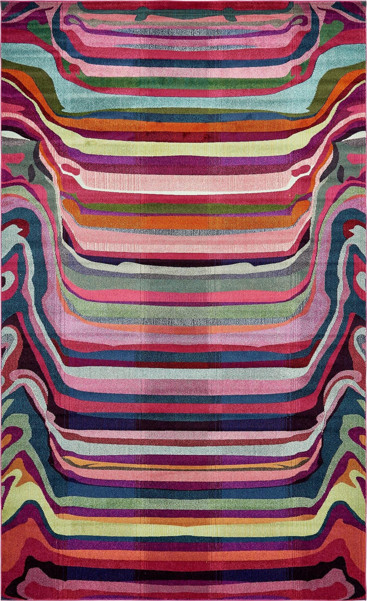 Chromatic Oasis Collection Area Rug -  Dapple Rectangular Multi  lifestyle 16