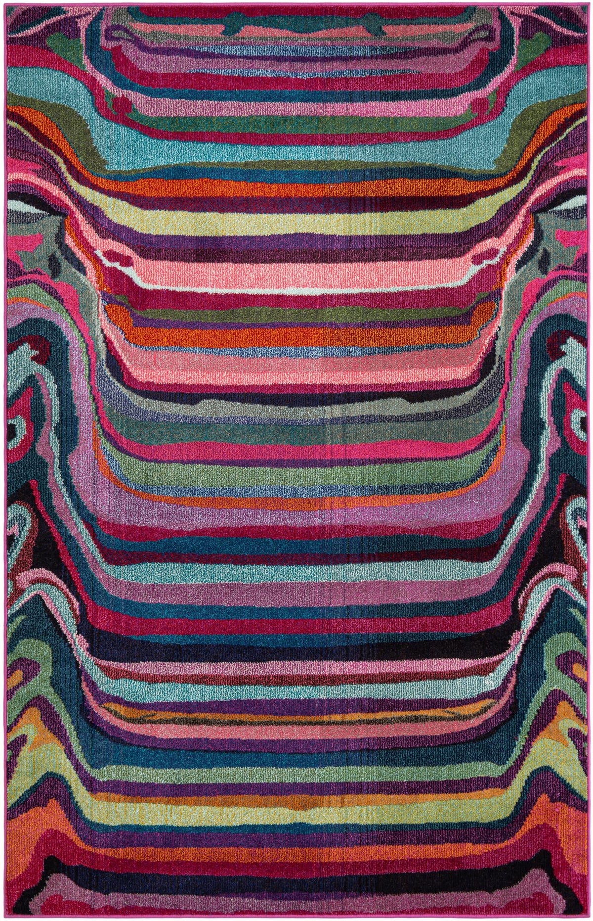Chromatic Oasis Collection Area Rug -  Dapple Rectangle Multi Main