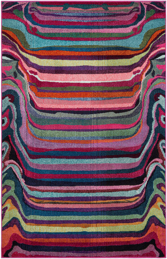 Chromatic Oasis Collection Area Rug -  Dapple Rectangle Multi Main
