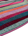 Chromatic Oasis Collection Area Rug -  Dapple Round Multi  lifestyle 48