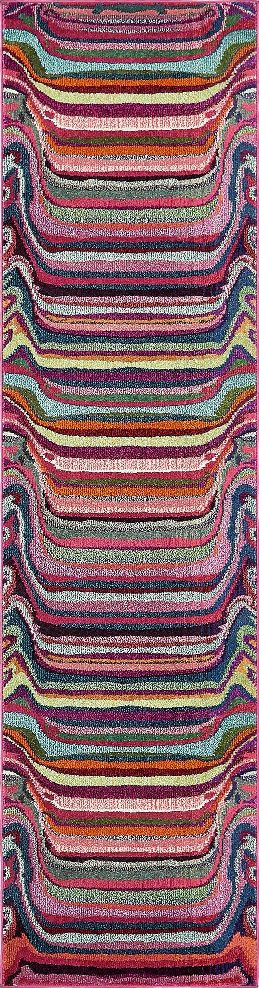 Chromatic Oasis Collection Area Rug -  Dapple Runner Multi  lifestyle 18
