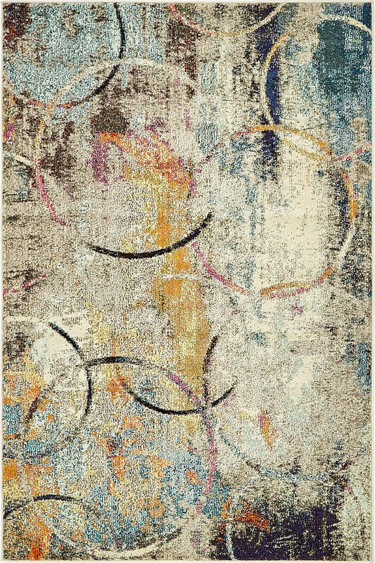 Chromatic Oasis Collection Area Rug -  Fresco Rectangle Multi Main