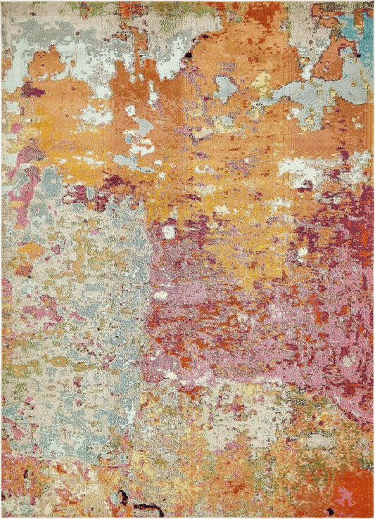 Chromatic Oasis Collection Area Rug -  Haven Rectangle Multi Main