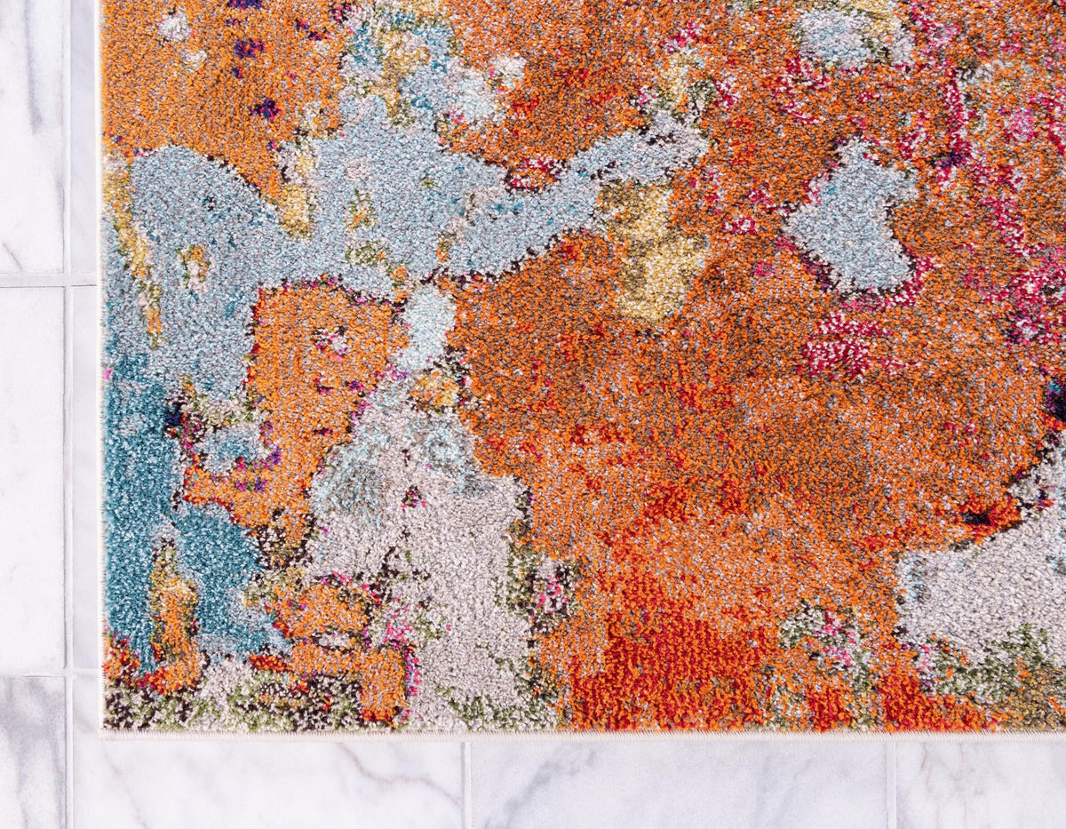 Chromatic Oasis Collection Area Rug -  Haven Rectangle Multi  lifestyle 9
