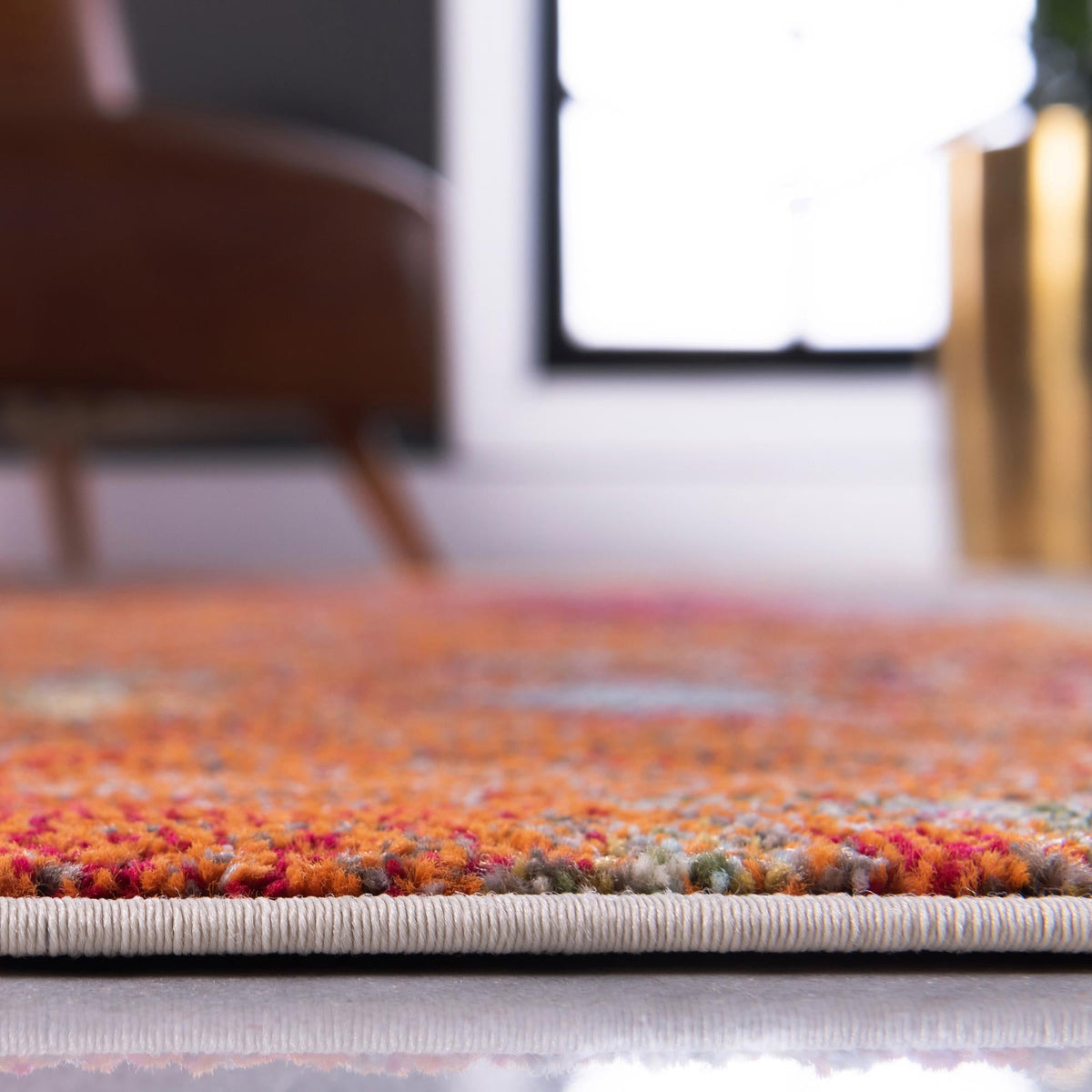 Chromatic Oasis Collection Area Rug -  Haven Round Multi  lifestyle 24