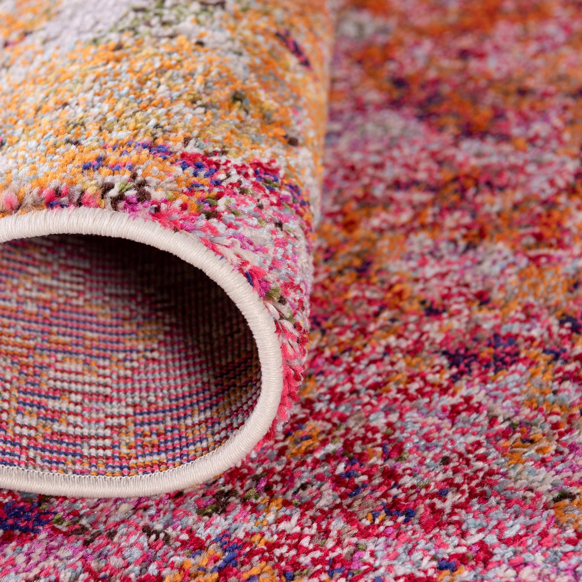 Chromatic Oasis Collection Area Rug -  Haven Round Multi  lifestyle 29