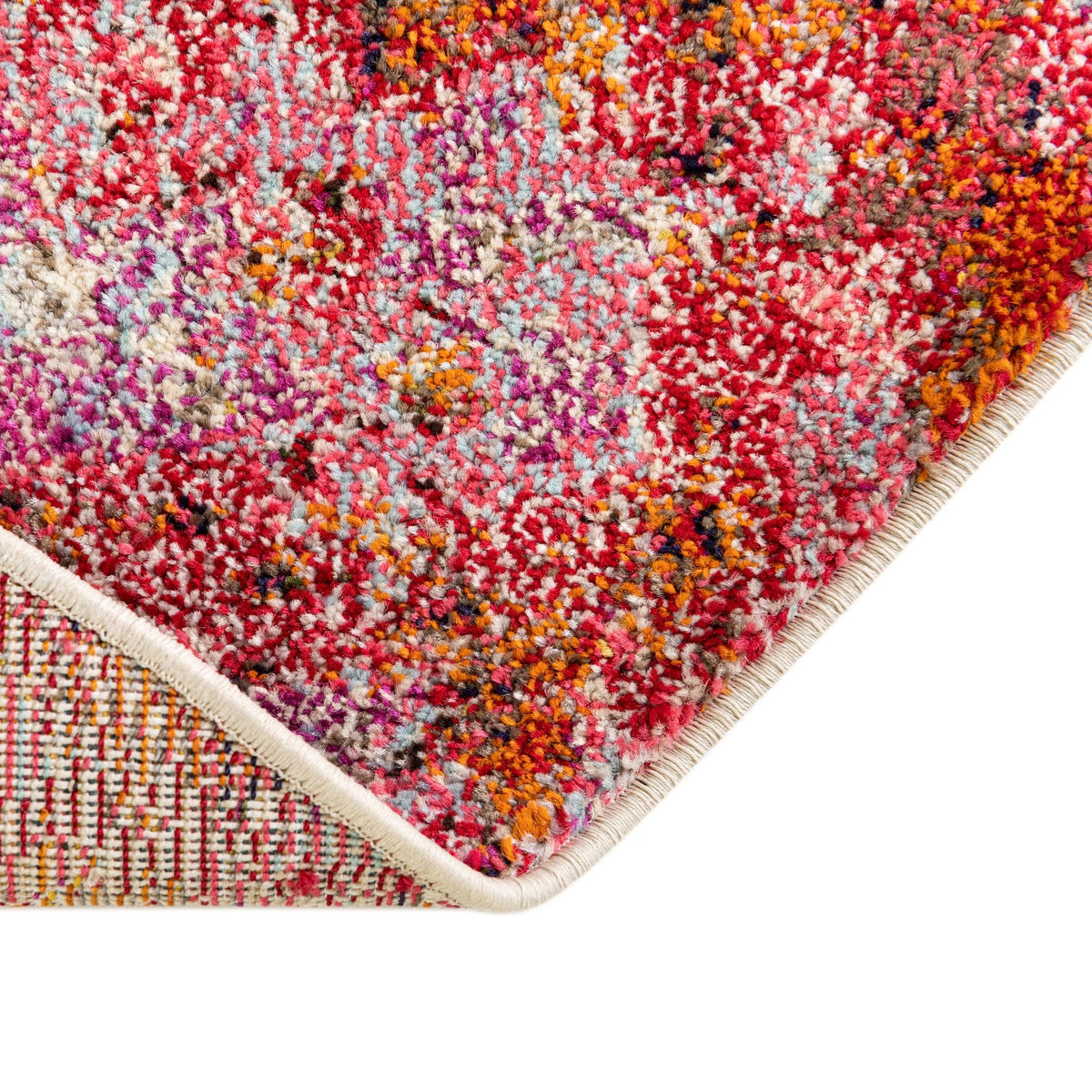 Chromatic Oasis Collection Area Rug -  Haven Round Multi  lifestyle 38