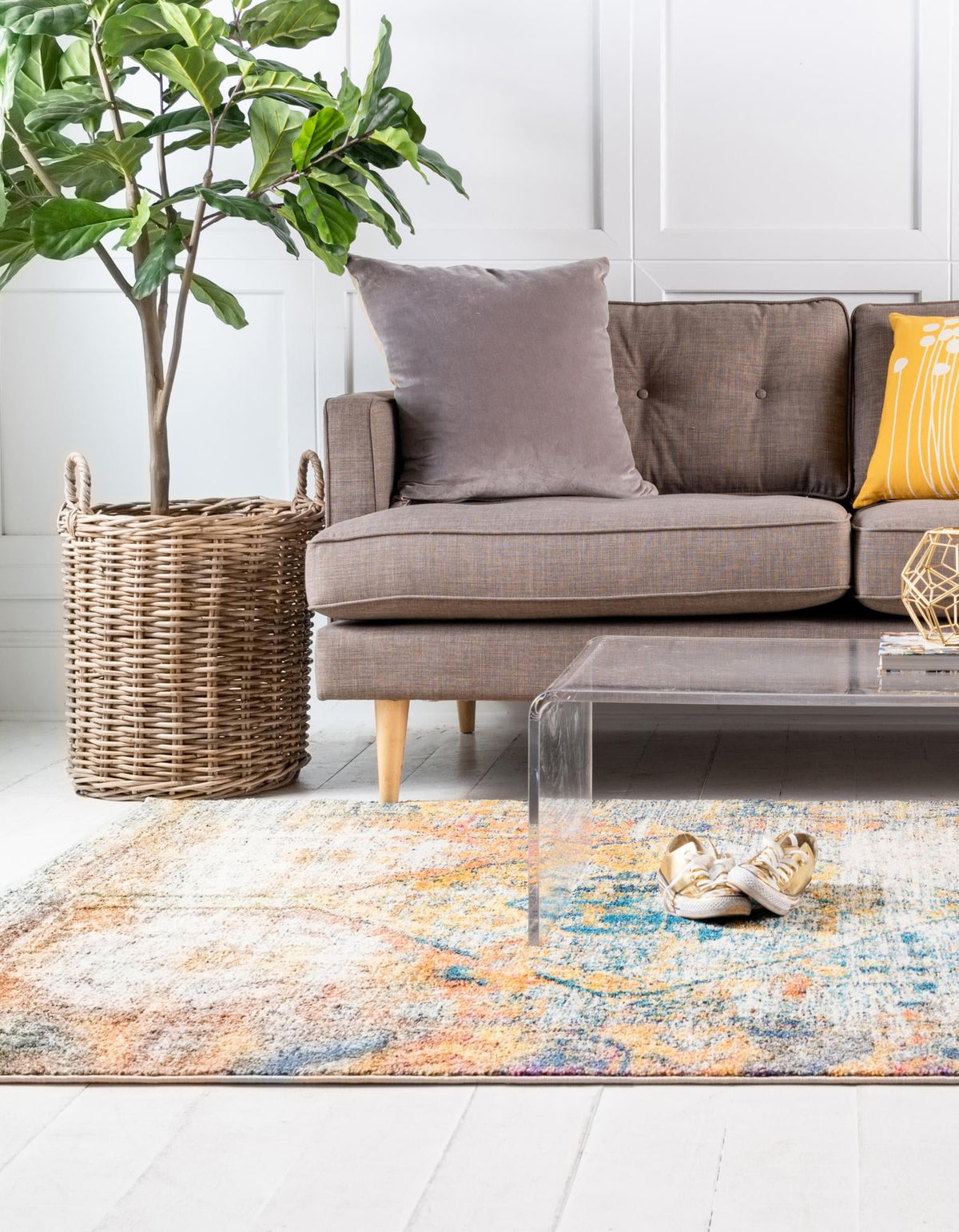 Sierra Collection Area Rug - Sedona Rectangle Beige  lifestyle 4