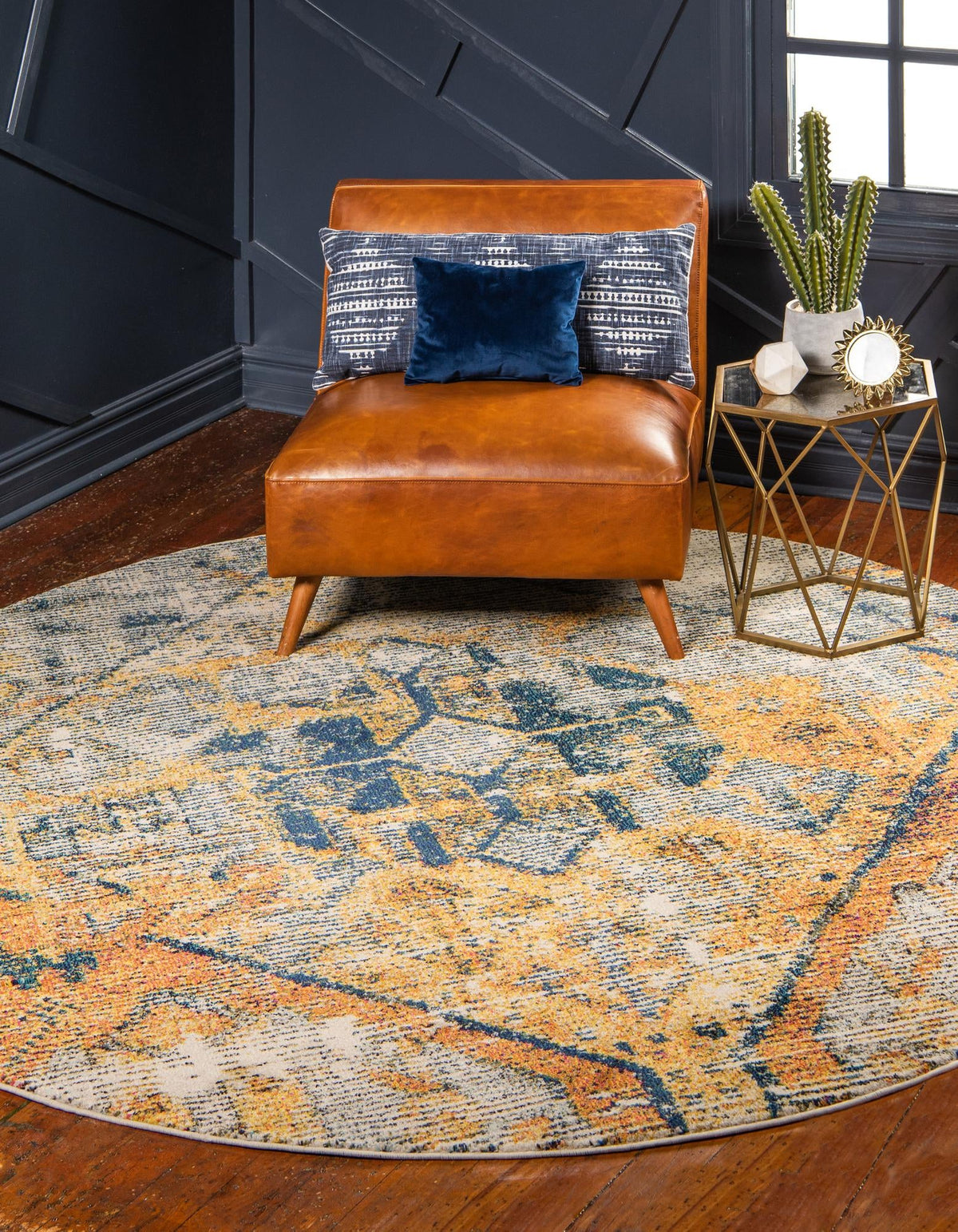 Sierra Collection Area Rug - Sedona Round Beige  lifestyle 20