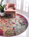Sierra Collection Area Rug -  Mojave Round Multi  lifestyle 21