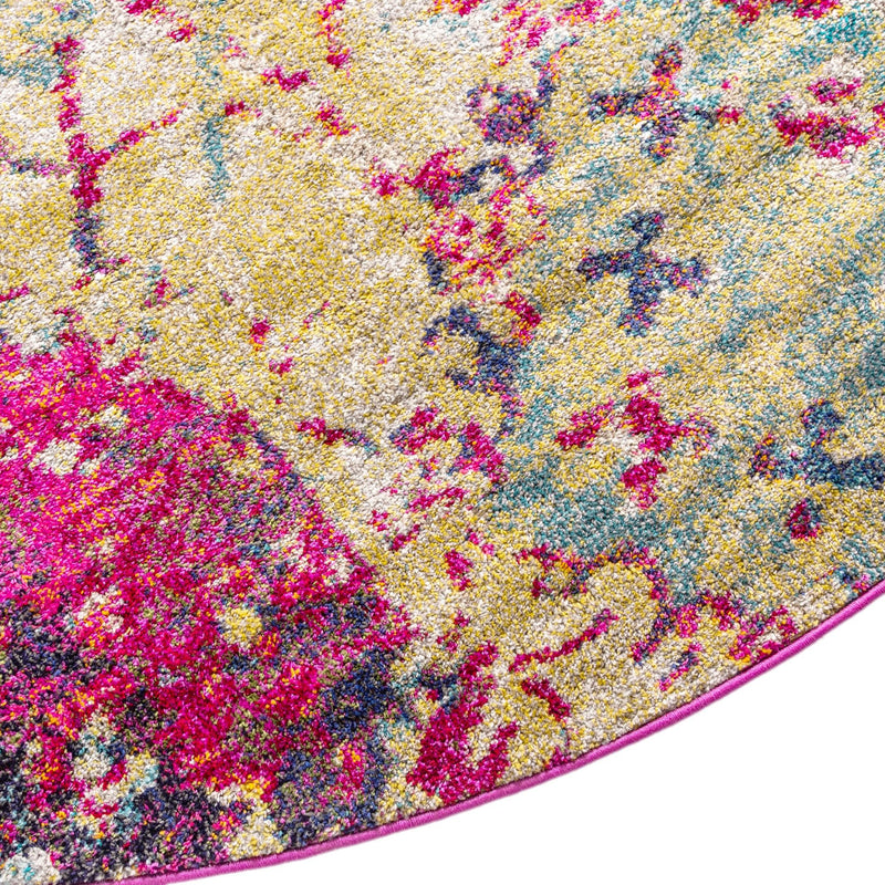 Sierra Collection Area Rug -  Mojave Round Multi  lifestyle 38