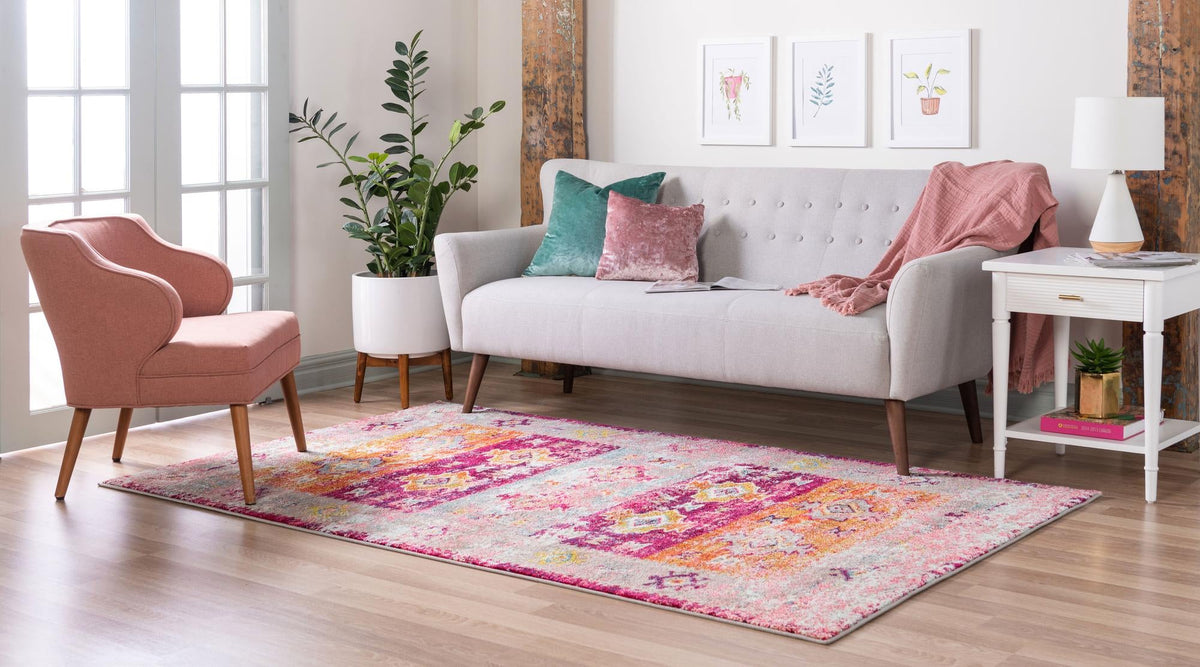 Sierra Collection Area Rug -  Sonoma Rectangle Pink  lifestyle 6
