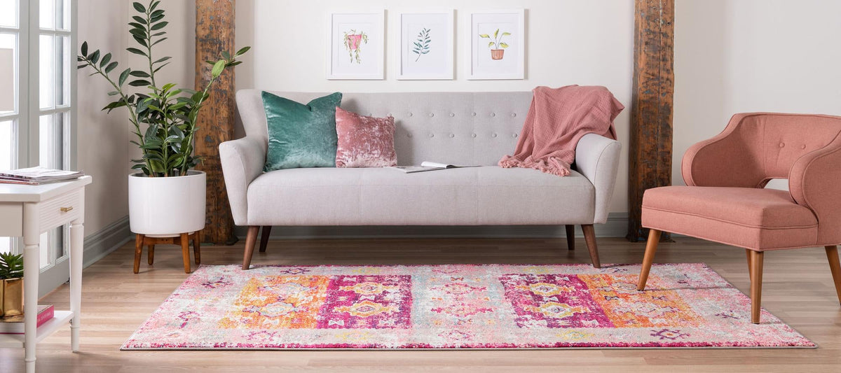 Sierra Collection Area Rug -  Sonoma Rectangle Pink  lifestyle 8