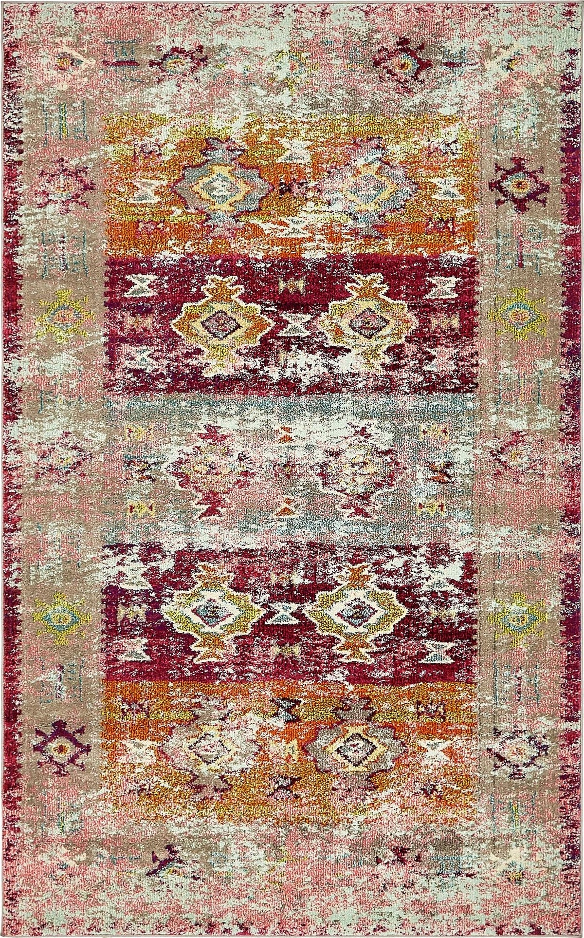 Sierra Collection Area Rug -  Sonoma Rectangle Pink  lifestyle 2
