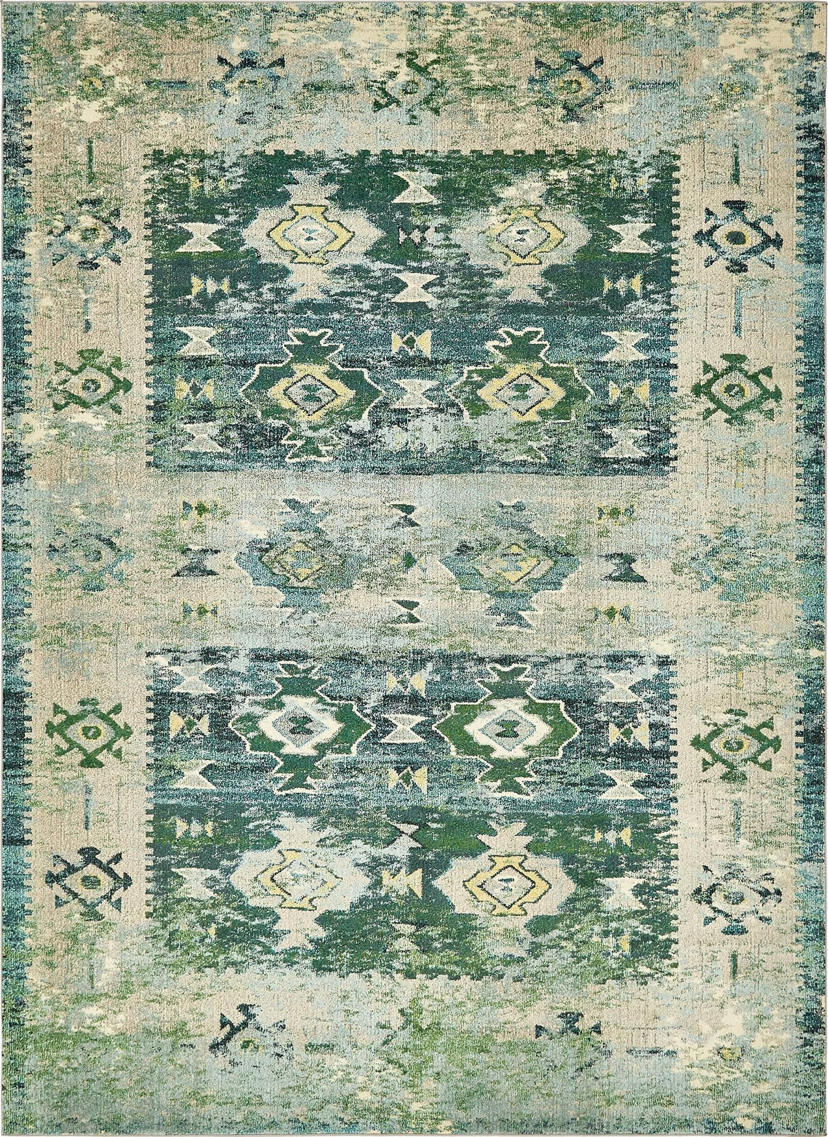 Sierra Collection Area Rug -  Sonoma Rectangle Green Main
