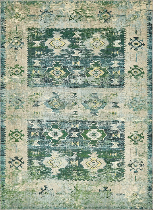 Sierra Collection Area Rug -  Sonoma Rectangle Green Main