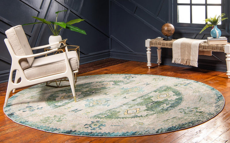 Sierra Collection Area Rug -  Sonoma Round Green  lifestyle 41