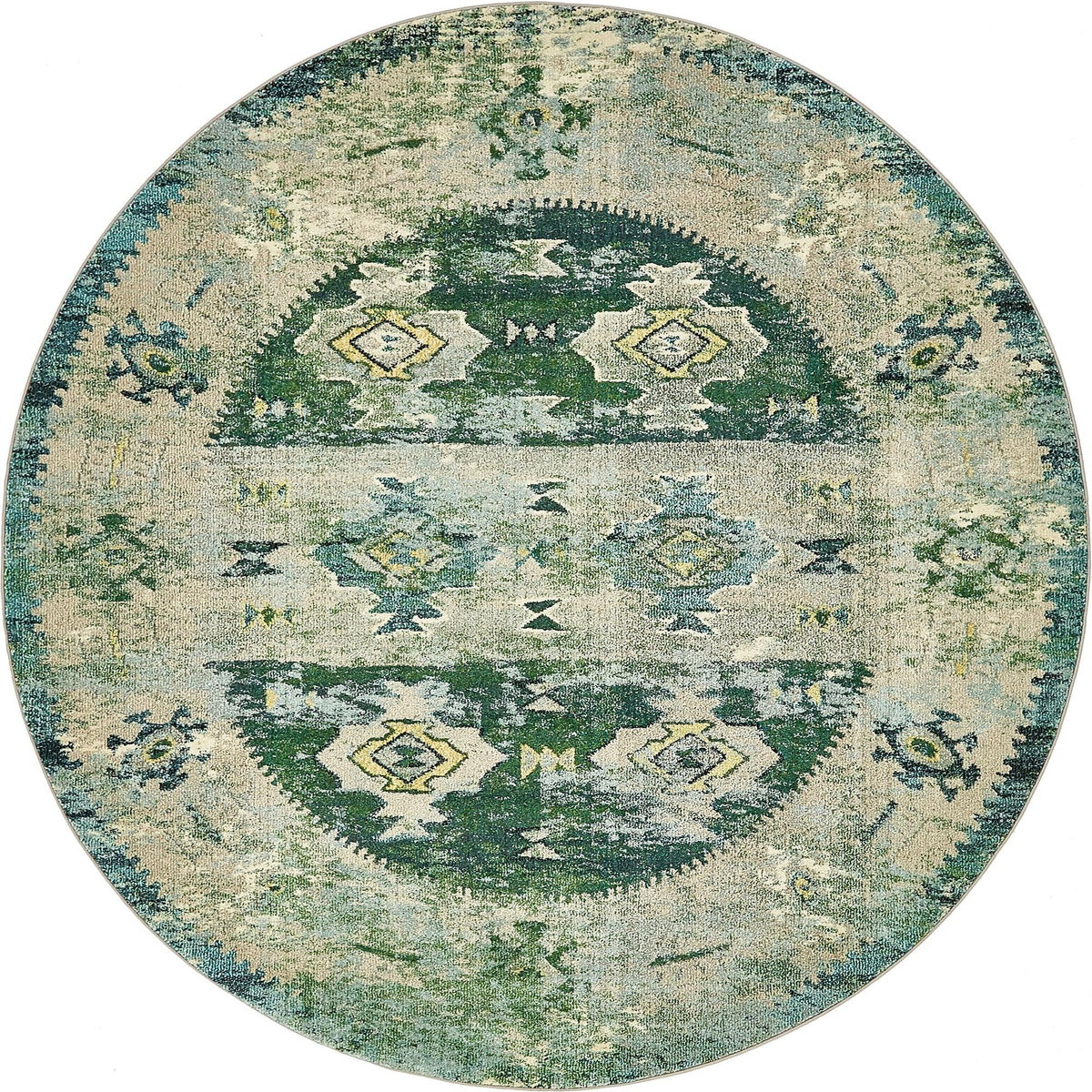 Sierra Collection Area Rug -  Sonoma Round Green  lifestyle 29