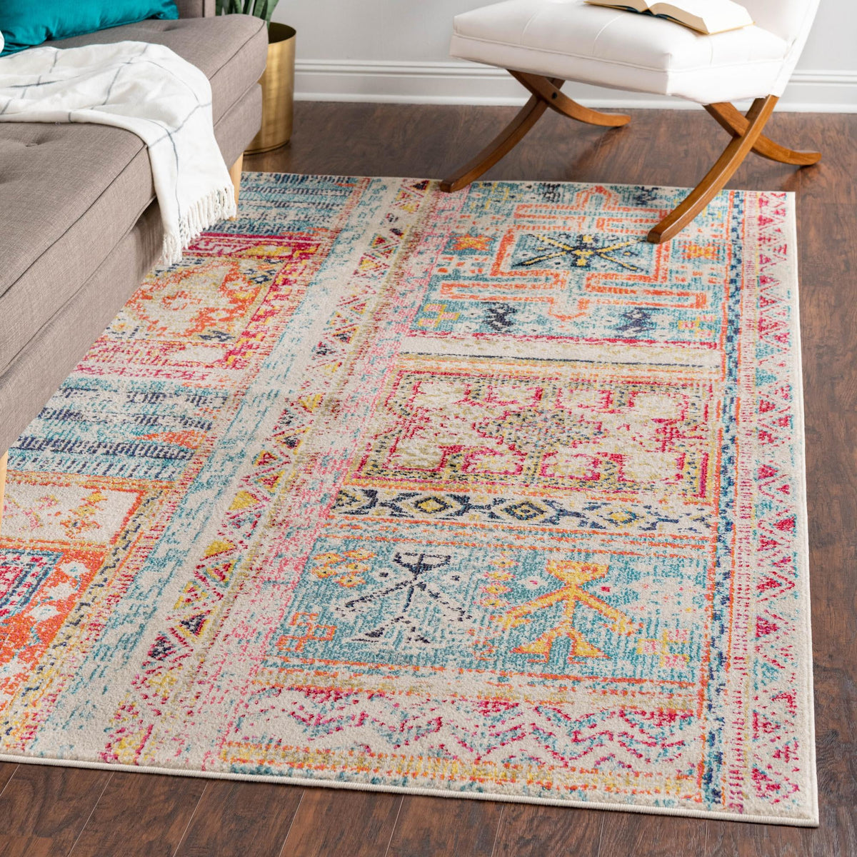 Sierra Collection Area Rug -  Tahoe Rectangle Multi  lifestyle 15