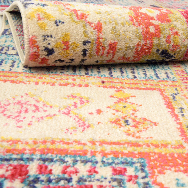 Sierra Collection Area Rug -  Tahoe Round Multi  lifestyle 39
