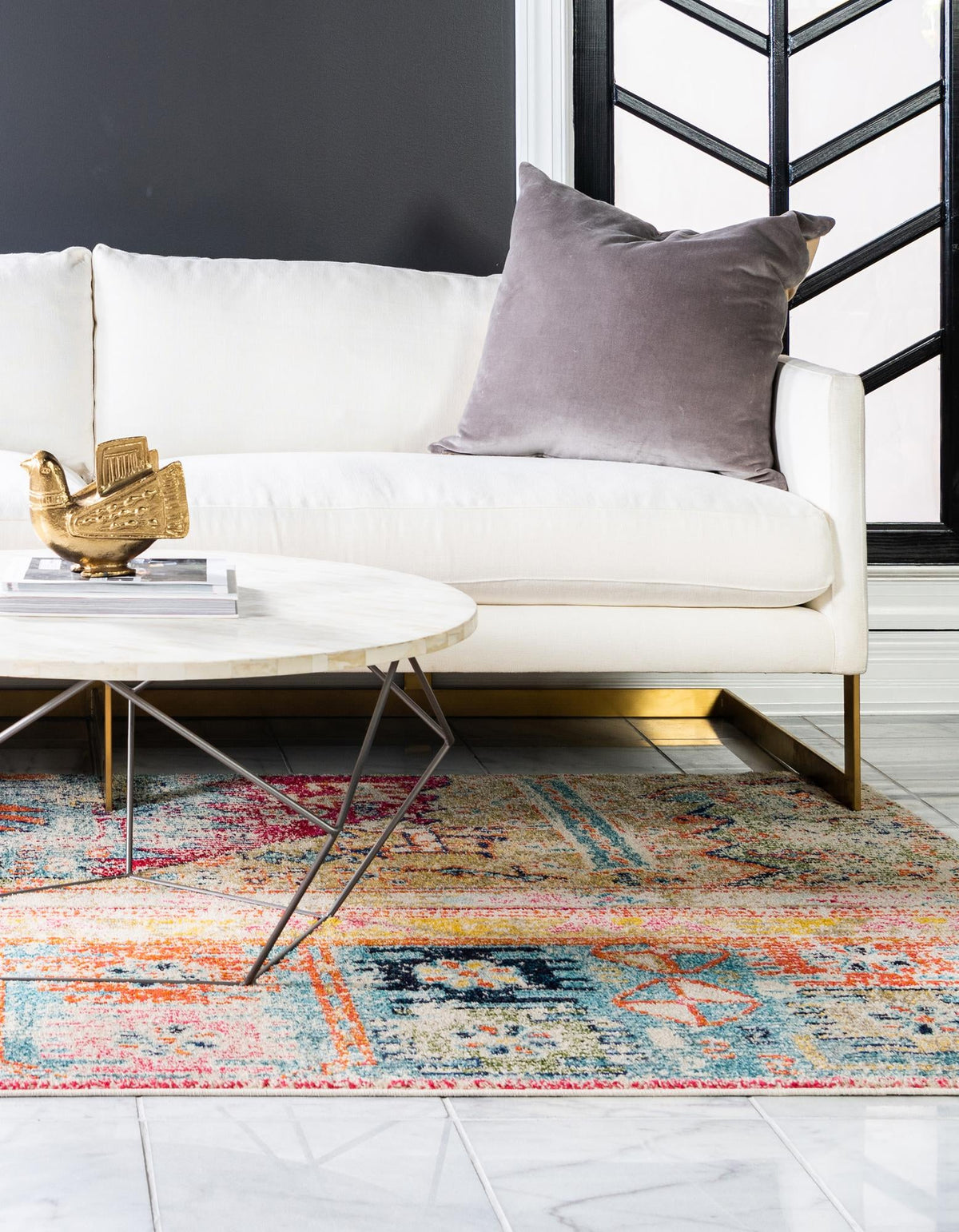 Sierra Collection Area Rug -  Marin Rectangle Multi  lifestyle 4