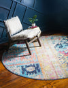 Sierra Collection Area Rug -  Marin Round Multi  lifestyle 19