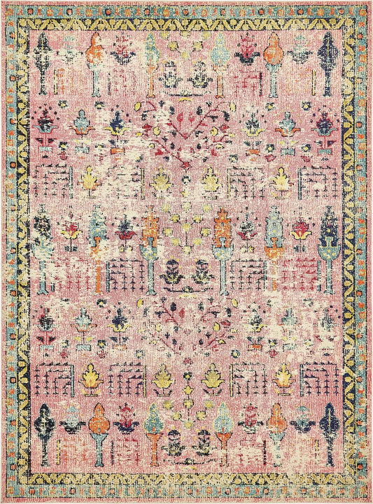 Sierra Collection Area Rug -  Shasta Rectangle Pink Main