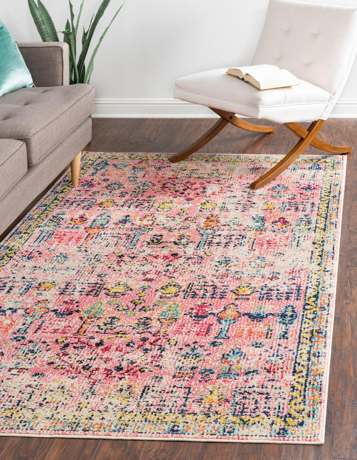 Sierra Collection Area Rug -  Shasta Rectangle Pink  lifestyle 3