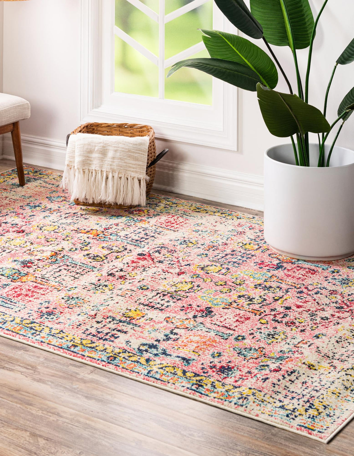 Sierra Collection Area Rug -  Shasta Rectangle Pink  lifestyle 9