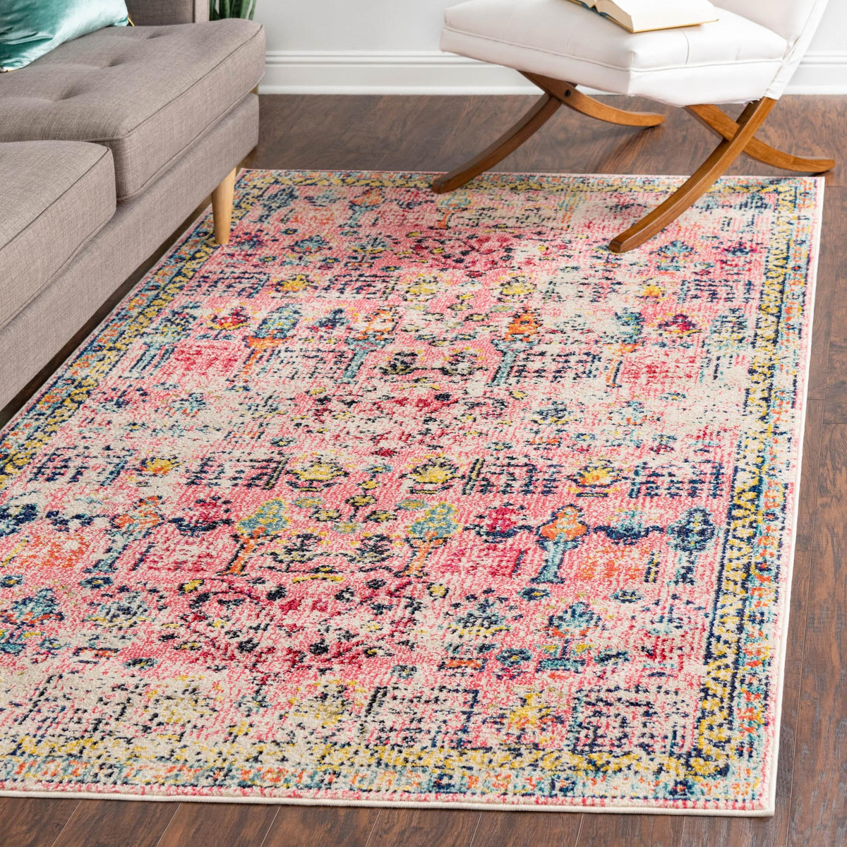 Sierra Collection Area Rug -  Shasta Rectangle Pink  lifestyle 31