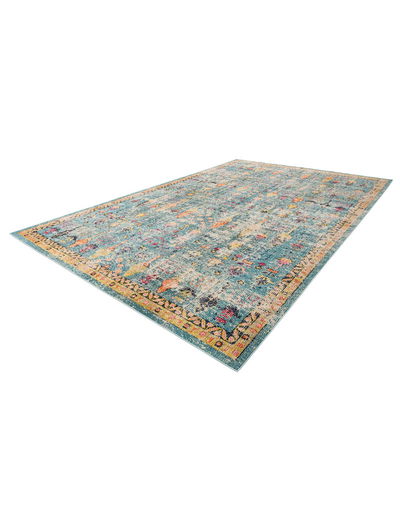 Sierra Collection Area Rug -  Shasta Rectangle Blue  lifestyle 6
