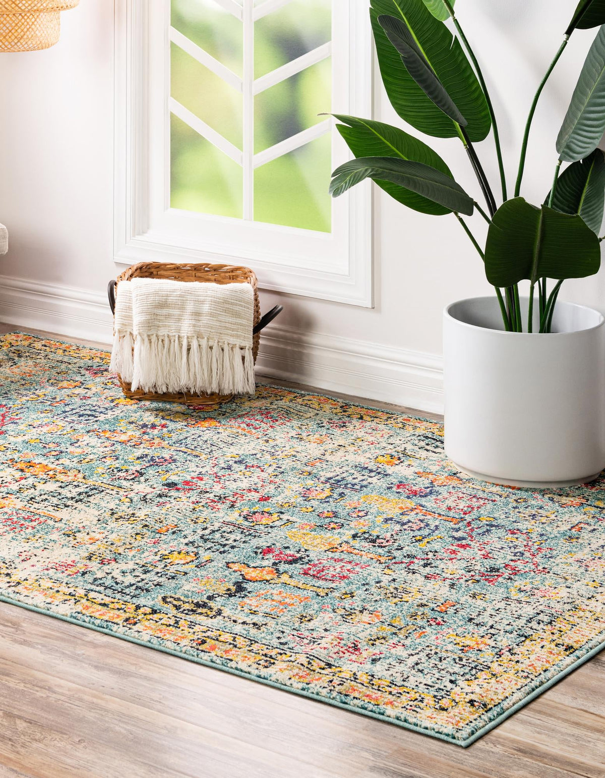 Sierra Collection Area Rug -  Shasta Rectangle Blue  lifestyle 6