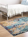 Venetian Tapestry Collection Area Rug - Murano Rectangular Blue  lifestyle 40