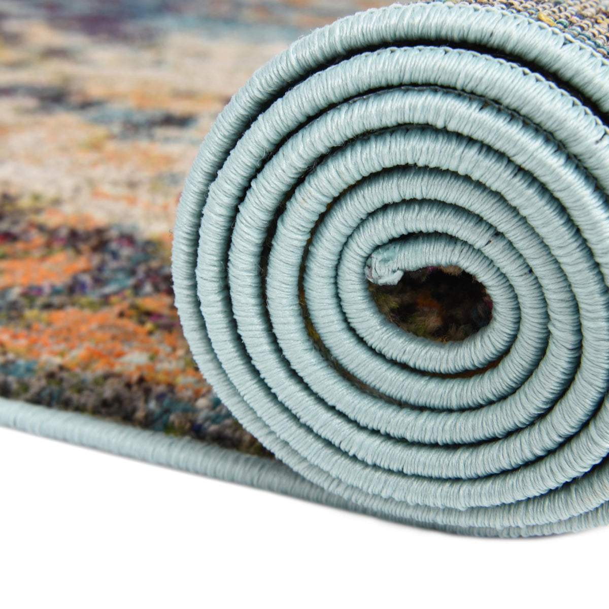 Venetian Tapestry Collection Area Rug - Murano Rectangle Blue  lifestyle 21