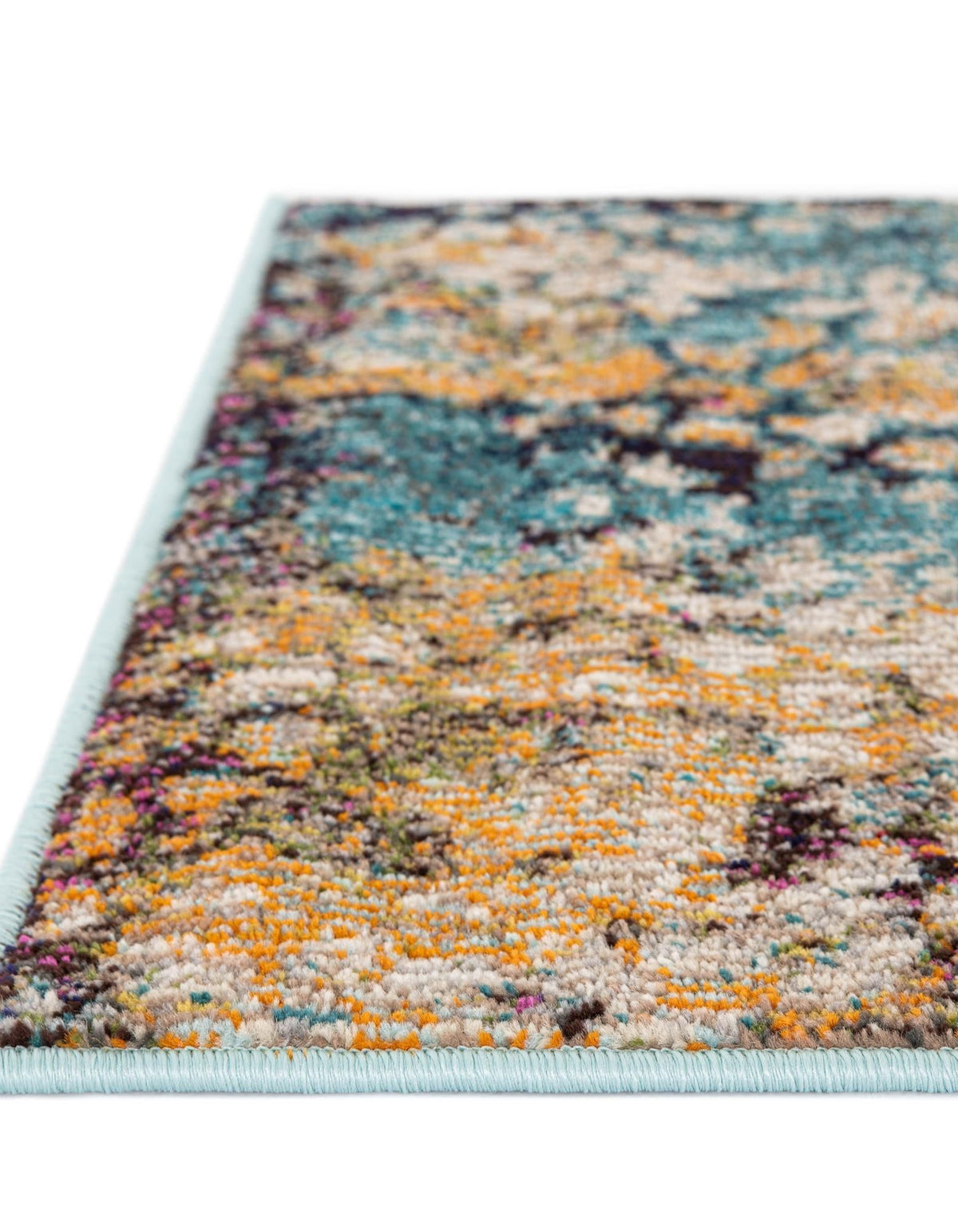 Venetian Tapestry Collection Area Rug - Murano Rectangle Blue  lifestyle 30