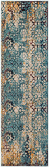 Venetian Tapestry Collection Area Rug - Murano Runner Blue  lifestyle 29
