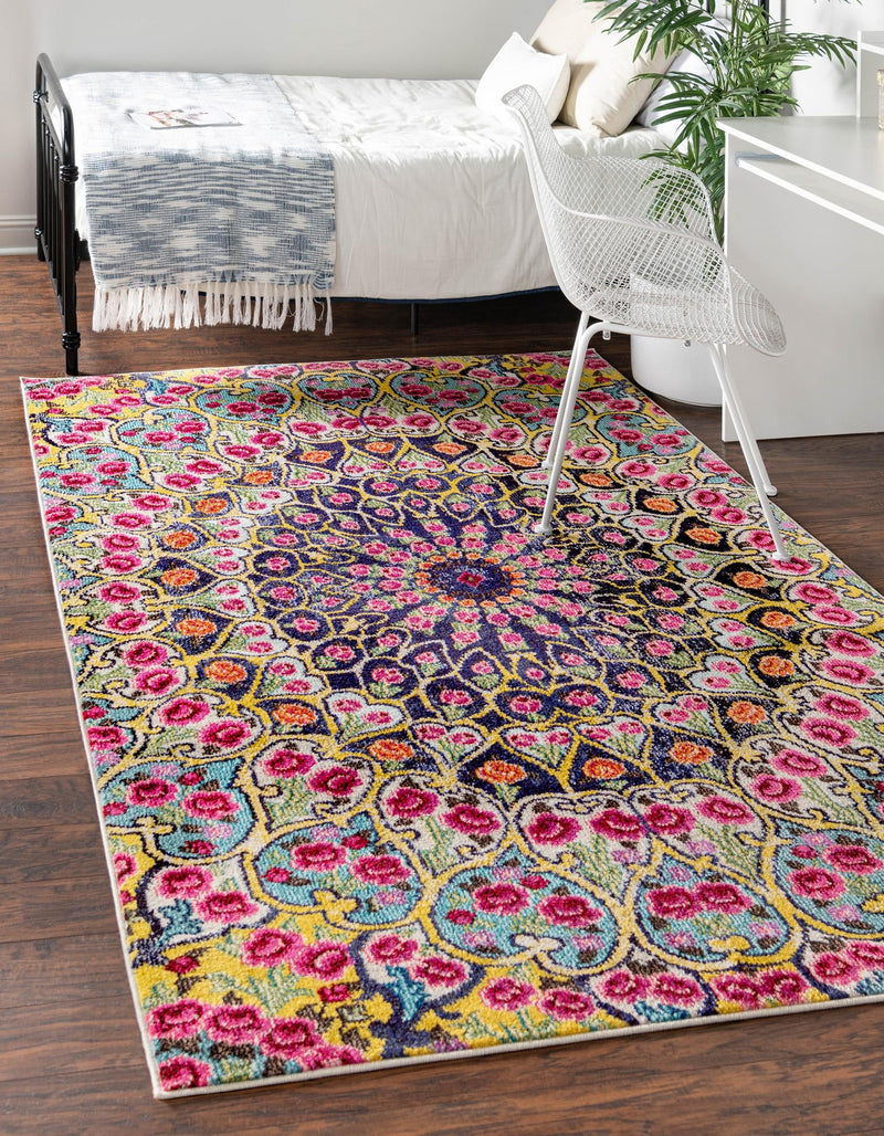 Venetian Tapestry Collection Area Rug -  Burano Rectangular Multi  lifestyle 14