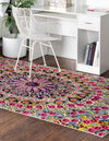 Venetian Tapestry Collection Area Rug -  Burano Rectangular Multi  lifestyle 17