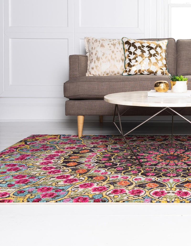 Venetian Tapestry Collection Area Rug -  Burano Rectangular Multi  lifestyle 20