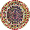 Venetian Tapestry Collection Area Rug -  Burano Round Multi  lifestyle 12