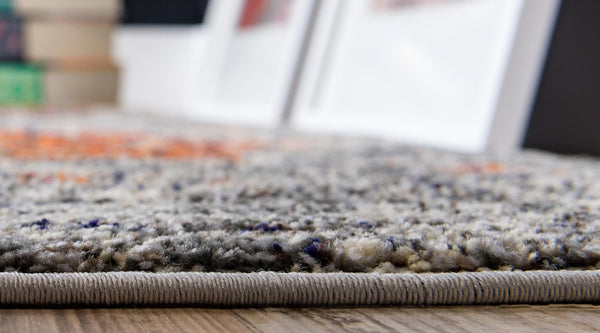 Venetian Tapestry Collection Area Rug -  Torcello Runner Gray  lifestyle 22