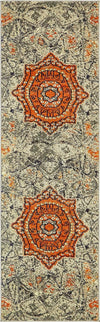 Venetian Tapestry Collection Area Rug -  Torcello Runner Gray  lifestyle 17